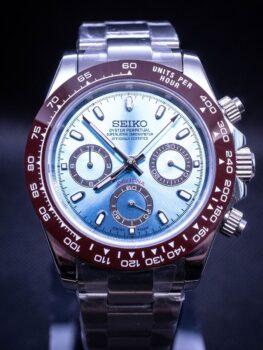 seiko daytona platinum mod