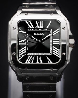 seiko santos mod black dial